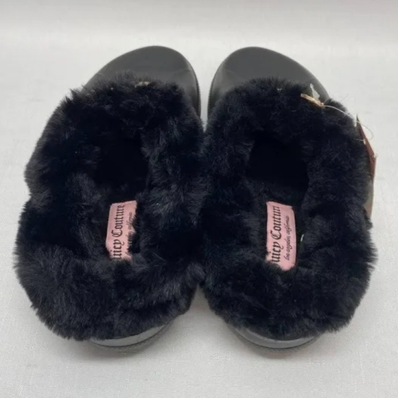 Juicy Couture womens Cora clogs fur lined size 10 black - Picture 5 of 6